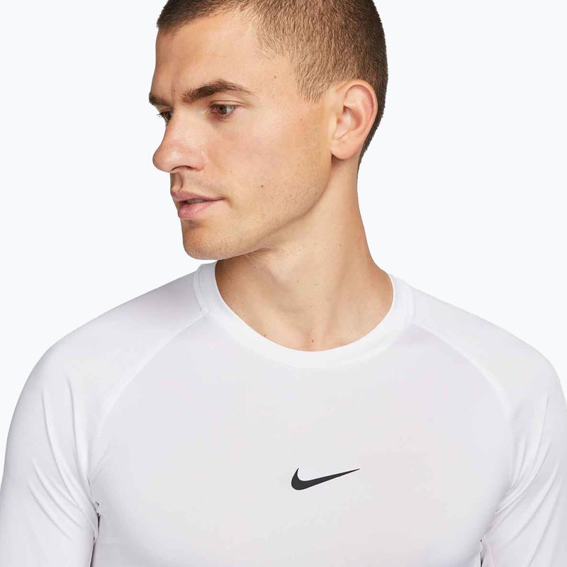 Maglia a maniche lunghe da allenamento uomo Nike Pro Dri-Fit Tight Fitness white/black 4