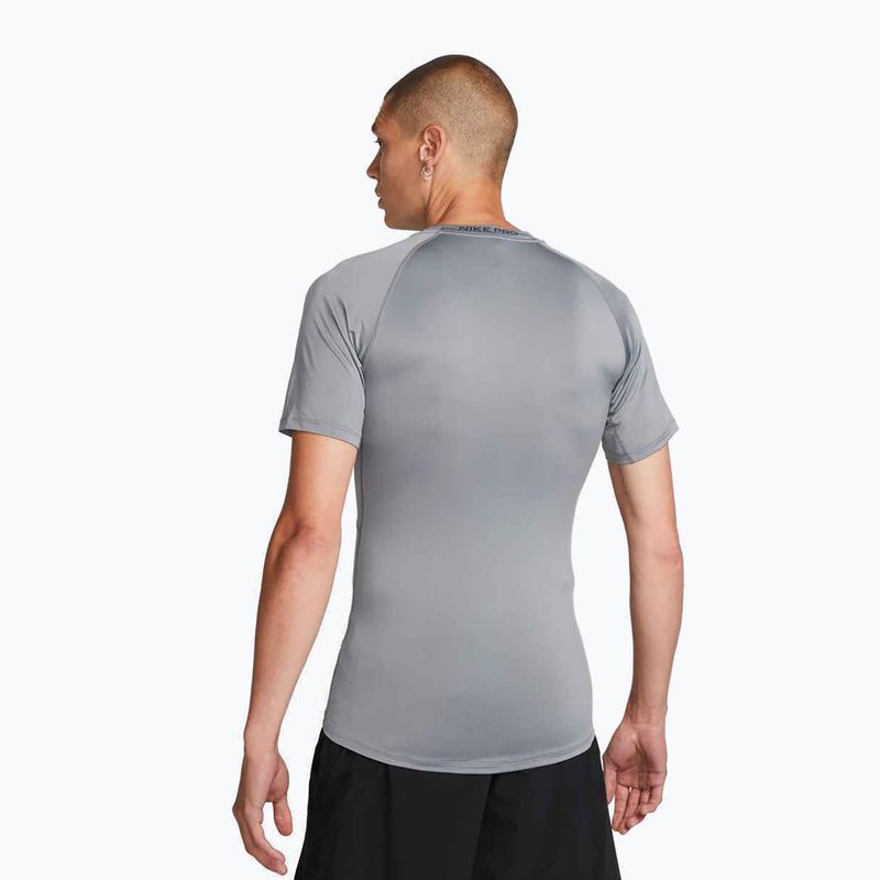 Koszulka treningowa męska Nike Pro Dri-Fit Tight Fitness smoke grey/black 3