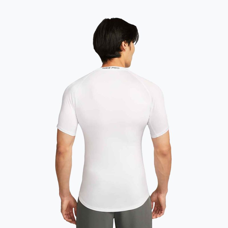 Maglia da allenamento uomo Nike Pro Dri-Fit Tight Fitness white/black 3