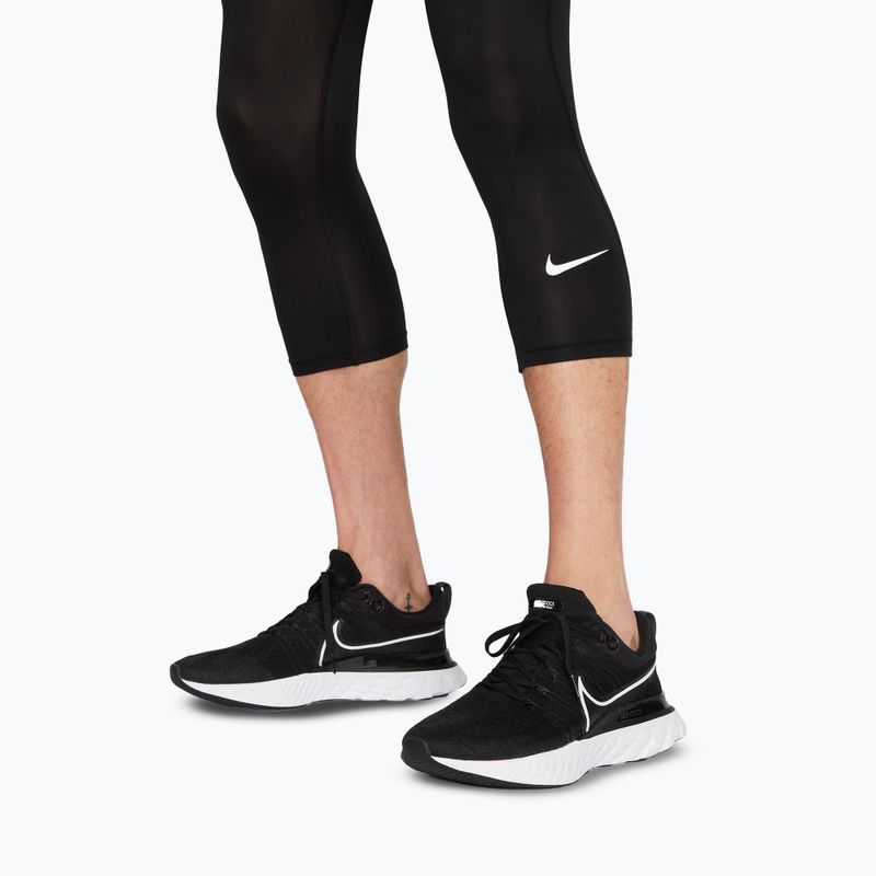 Legginsy treningowe męskie Nike Pro Dri-Fit 3/4 Tight Fitness black/white 5