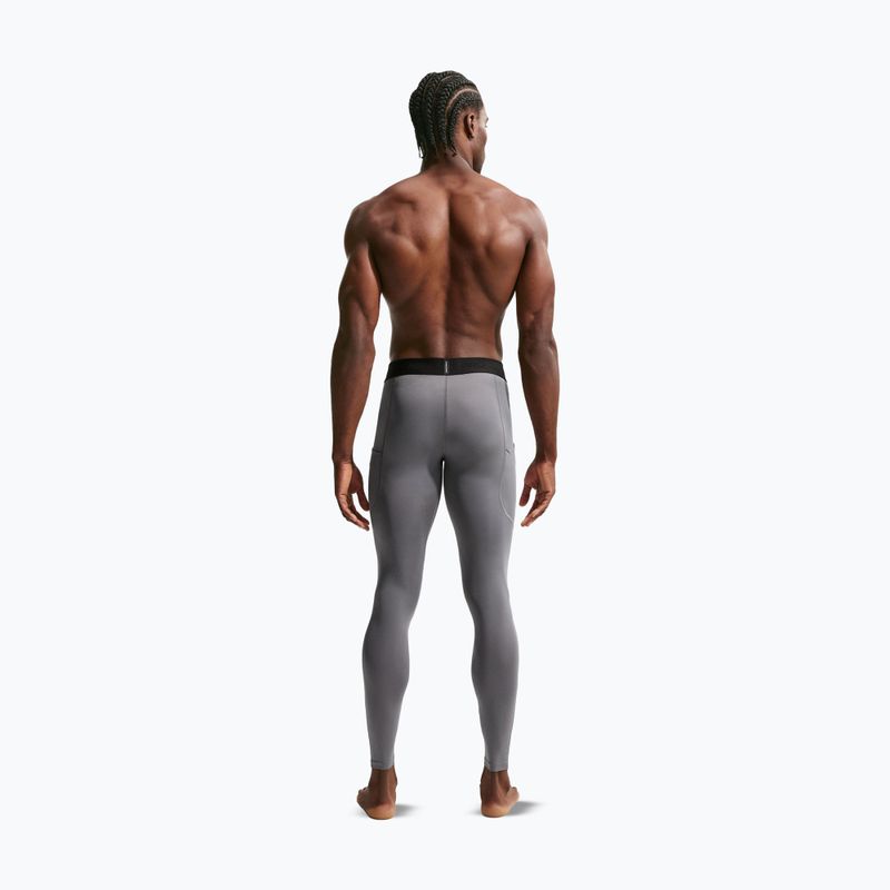 Leggings da allenamento uomo Nike Pro Dri-Fit Tight Fitness smoke grey/black 3
