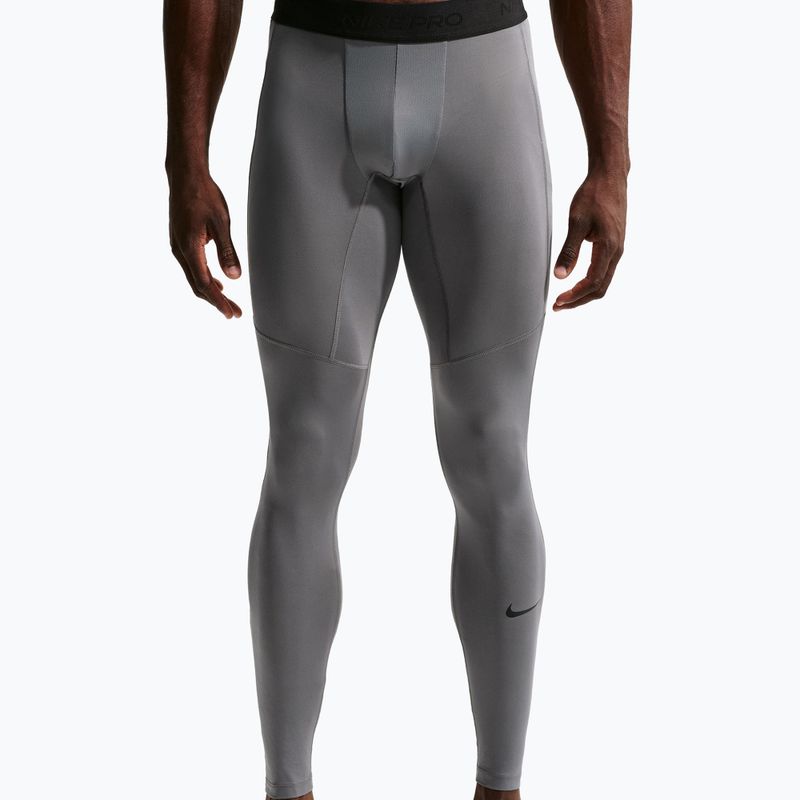 Leggings da allenamento uomo Nike Pro Dri-Fit Tight Fitness smoke grey/black 4