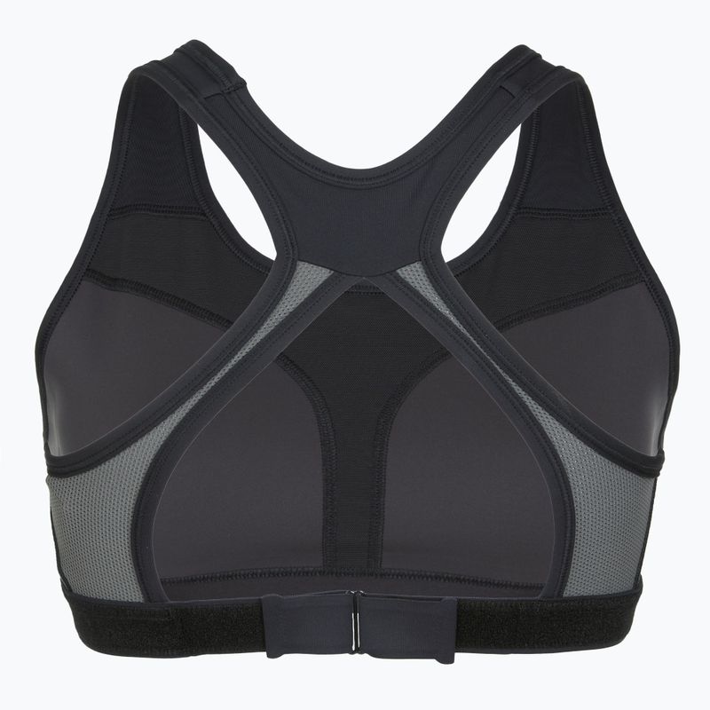 Reggiseno sportivo Nike Swoosh High Support black/iron grey/white 7