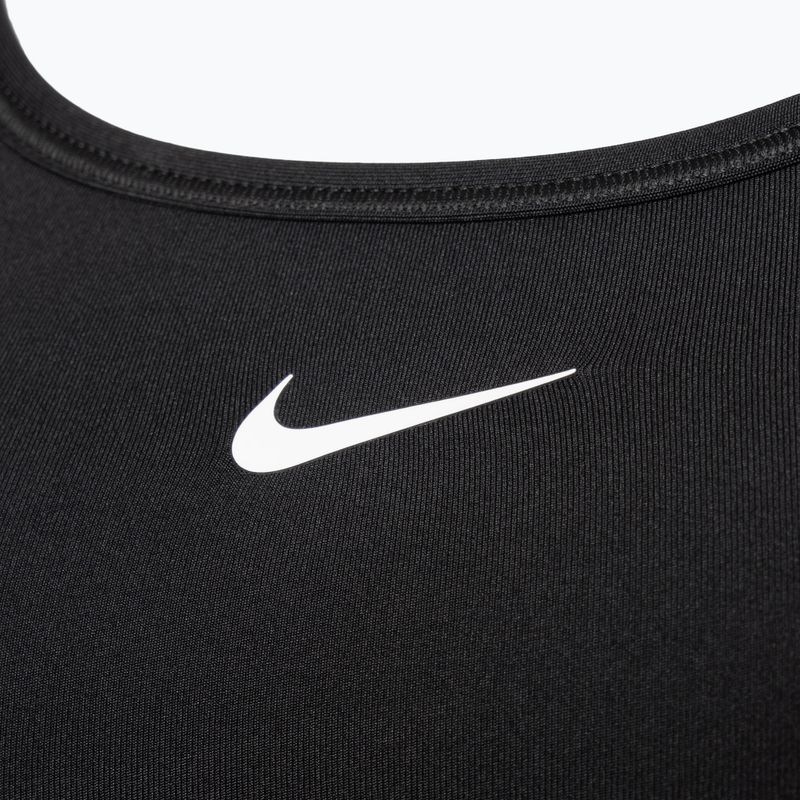 Reggiseno da allenamento Nike Swoosh Light Support nero/bianco 3