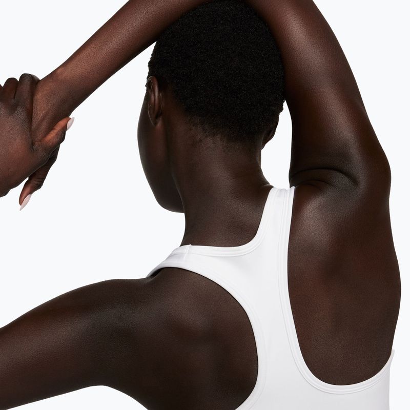 Reggiseno sportivo Nike Swoosh Medium Support white/stone mauve/black 4