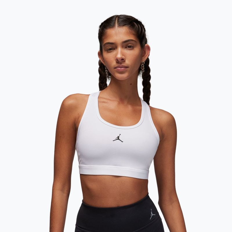 Biustonosz treningowy Nike Jordan Sport Medium Support Jumpman white/stone mauve/black