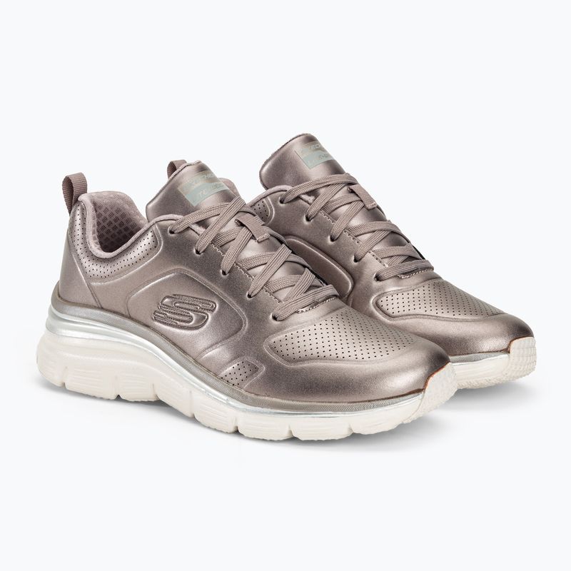SKECHERS Moda Fit Glow Up peltro scarpe da donna 4