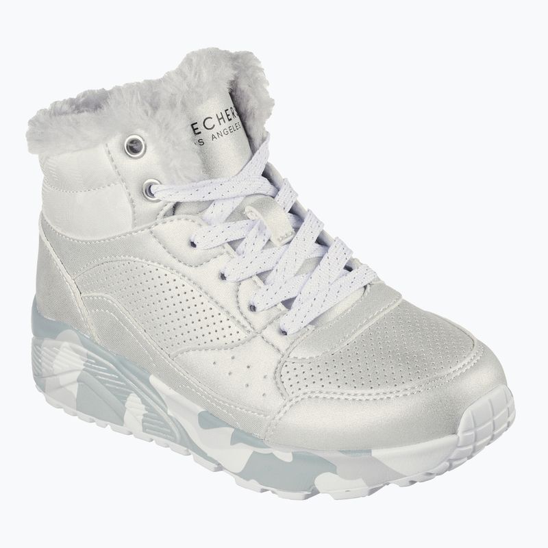 SKECHERS Uno Lite Camo Dazzle argento/grigio scarpe per bambini 8