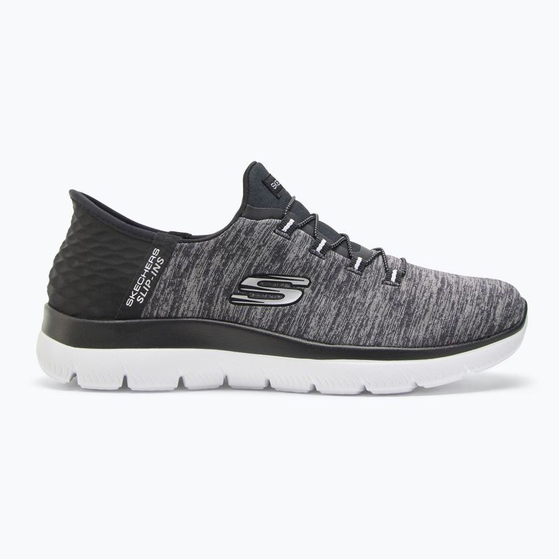 Scarpe SKECHERS Summits Dazzling Haze nero/bianco da donna 2