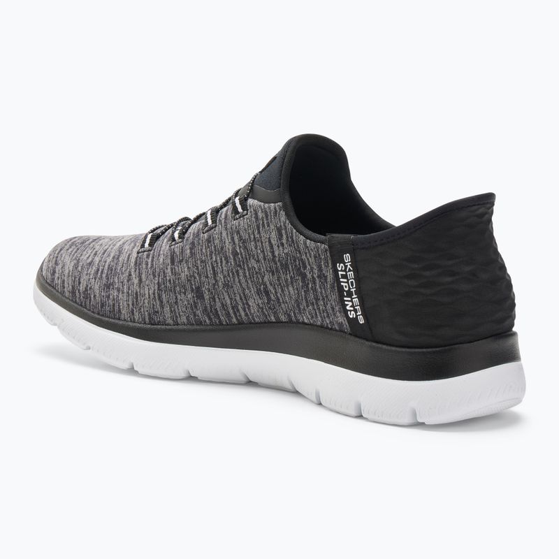 Scarpe SKECHERS Summits Dazzling Haze nero/bianco da donna 3