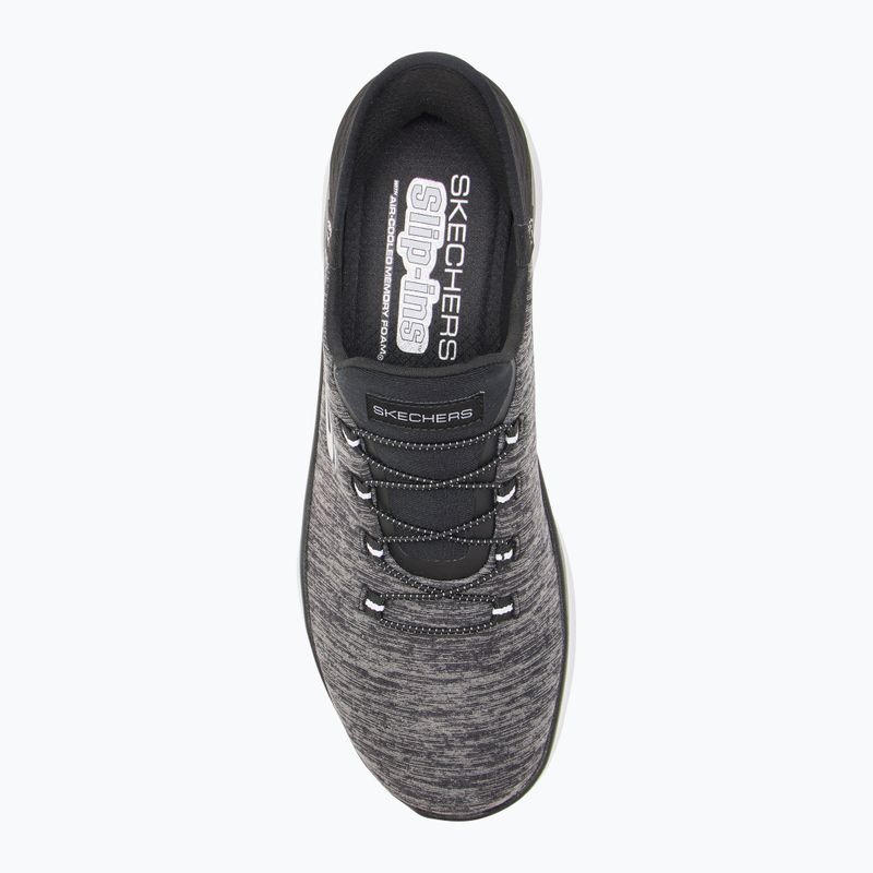 Scarpe SKECHERS Summits Dazzling Haze nero/bianco da donna 5