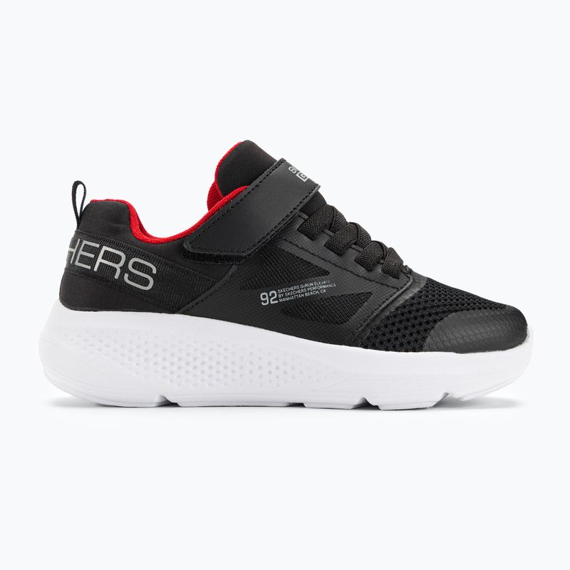 SKECHERS Go Run Elevate scarpe da bambino nero/rosso 2