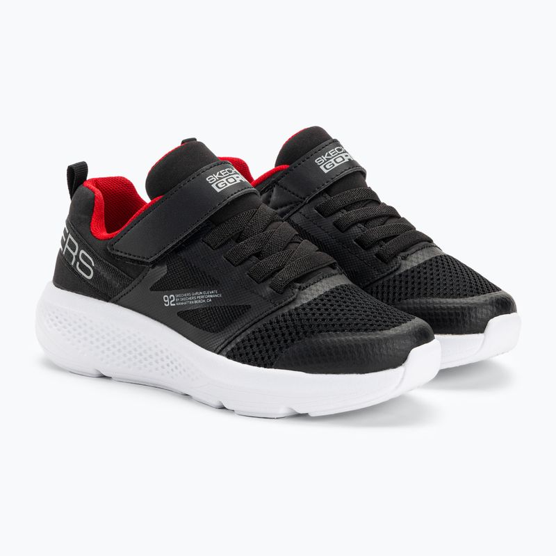 SKECHERS Go Run Elevate scarpe da bambino nero/rosso 4