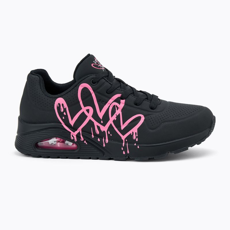 SKECHERS scarpe da donna Uno Dripping In Love nero/rosa 2