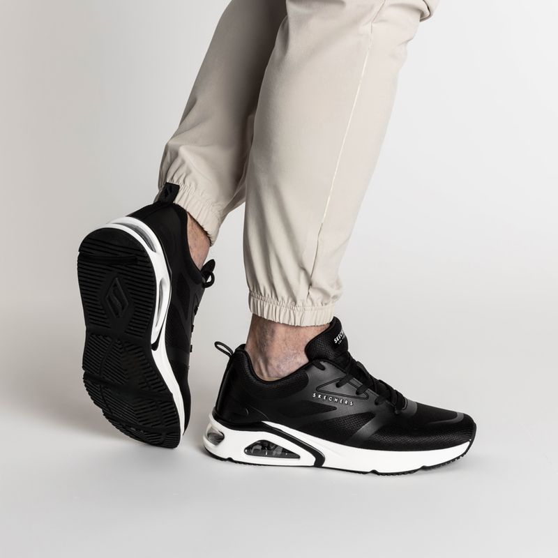 SKECHERS Tres-Air Uno Revolution-Airy nero/bianco scarpe da uomo 2