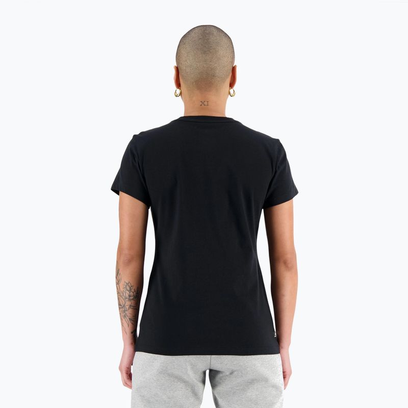 Maglia di cotone New Balance Essentials da donna, nero 2