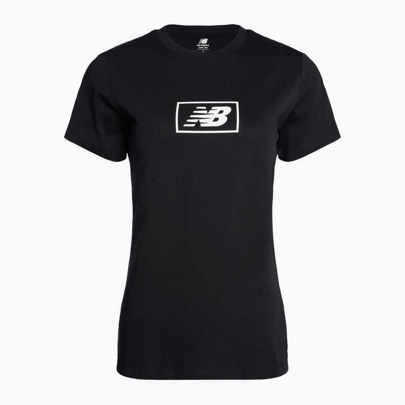 Maglia di cotone New Balance Essentials da donna, nero 4
