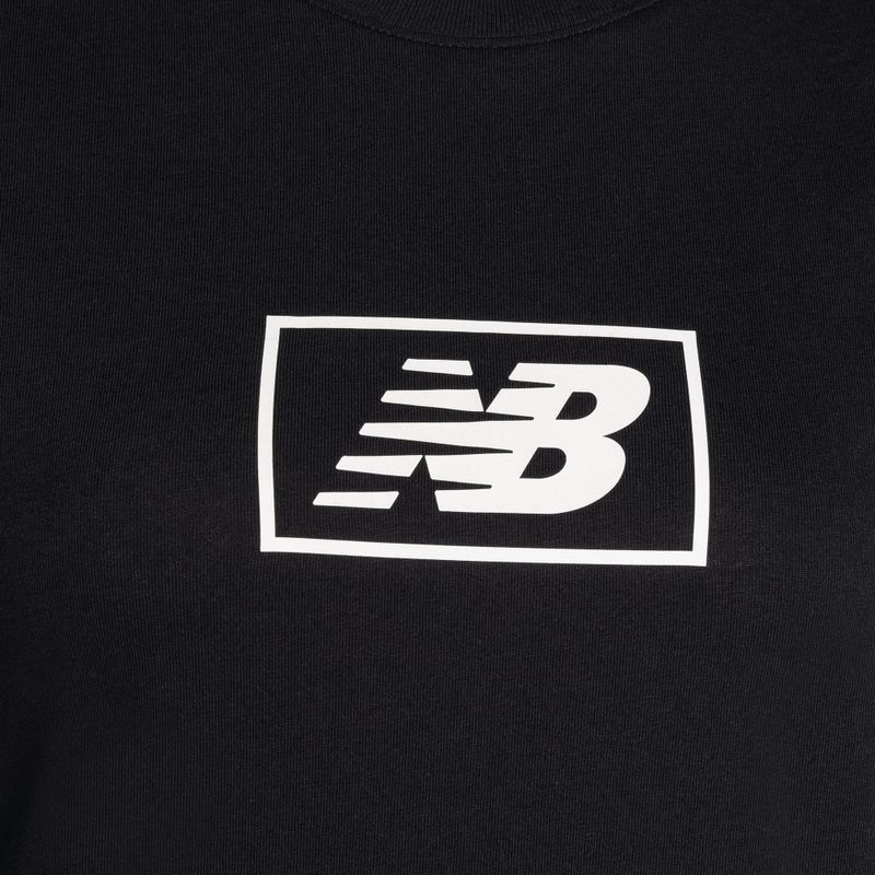 Maglia di cotone New Balance Essentials da donna, nero 6
