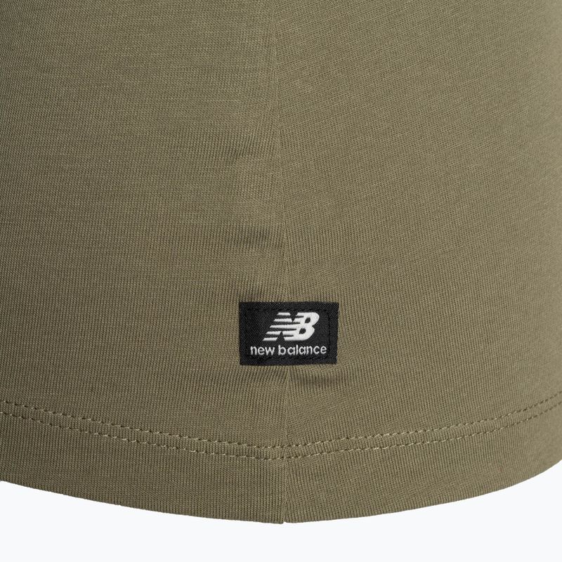 Maglia di cotone New Balance Essentials da donna, verde 7