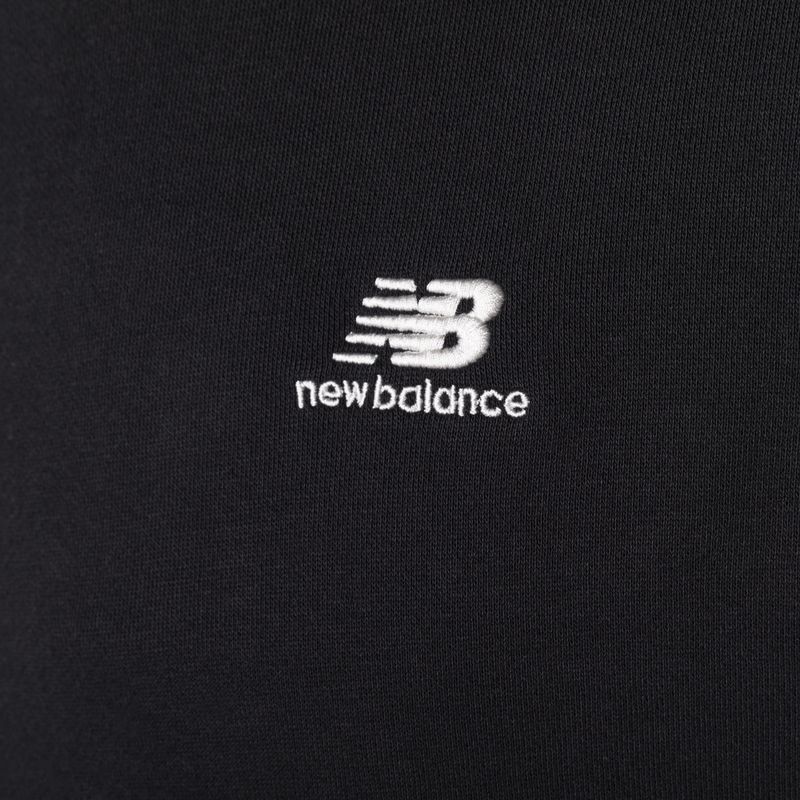 Felpa con cappuccio in pile New Balance Hoops da uomo, nero 6