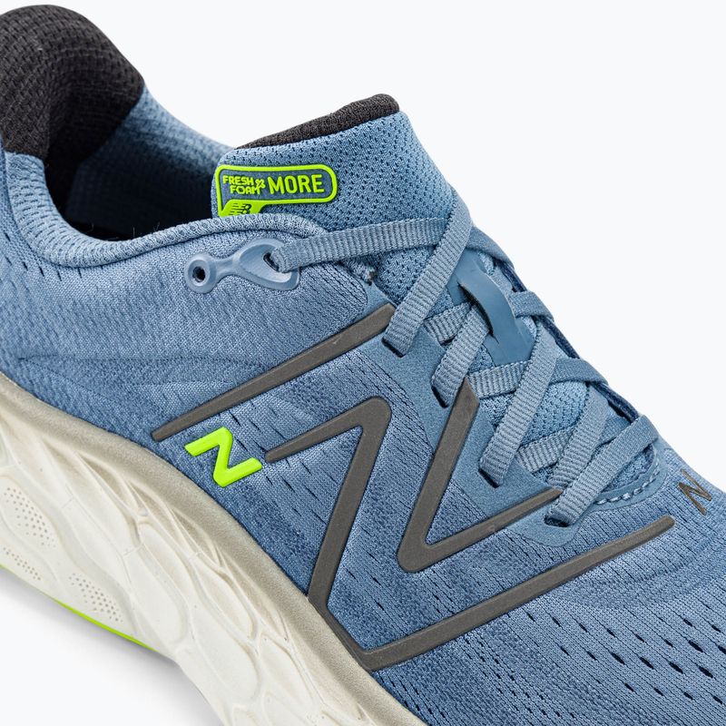 New Balance Fresh Foam X More v4 scarpe da corsa da uomo blu mercurio 8