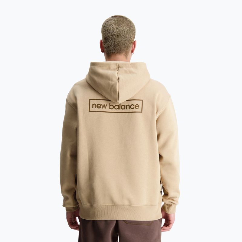 Felpa New Balance Essentials Winter Hoodie da uomo con cappuccio e incenso 2