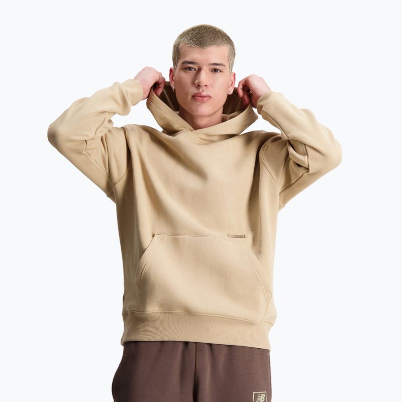 Felpa New Balance Essentials Winter Hoodie da uomo con cappuccio e incenso 3