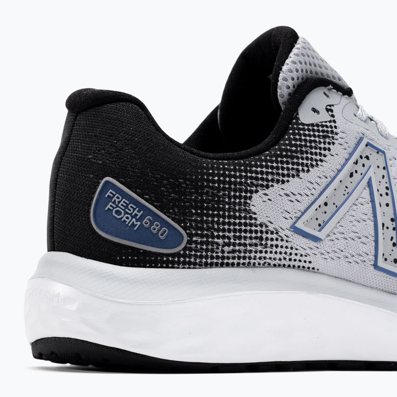 New Balance Fresh Foam 680 v7 scarpe da corsa da uomo grigio alluminio 9