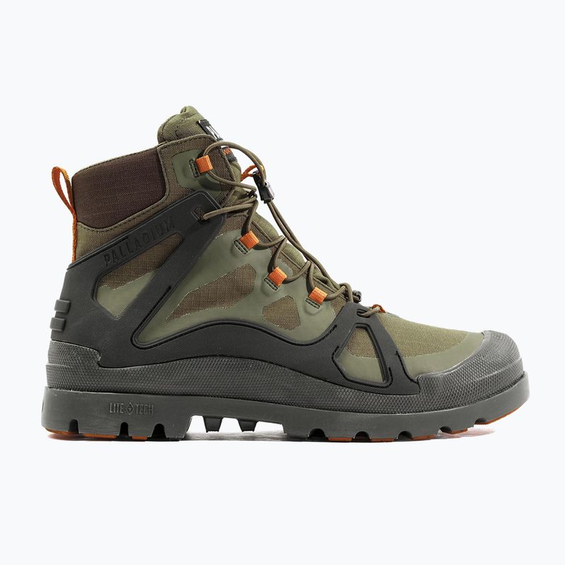 Stivali Palladium Pampa Lite+ Cage WP+ oliva notte da uomo 8