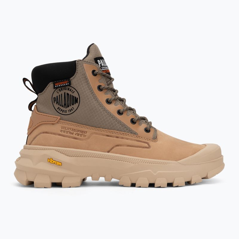 Stivali Palladium Pallarider SC WP+ verde scuro/marrone per uomo 2