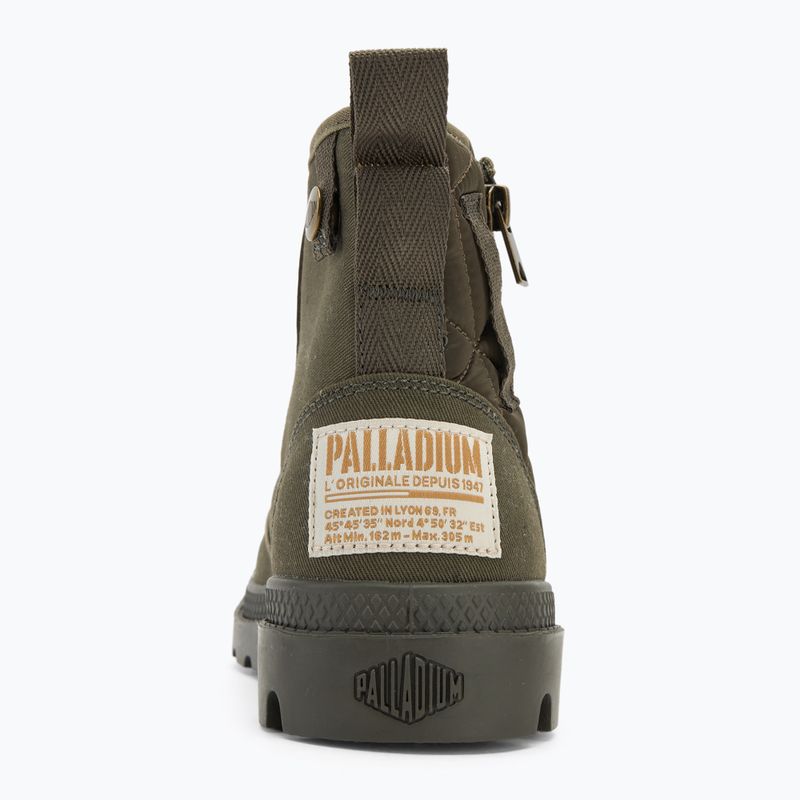 Palladium Pampa Detroit Zip stivali da notte oliva 6