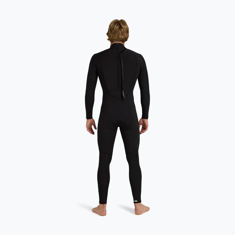 Muta da nuoto da uomo Quiksilver Prologue+ 3/2 mm Back Zip Flatlock black 2