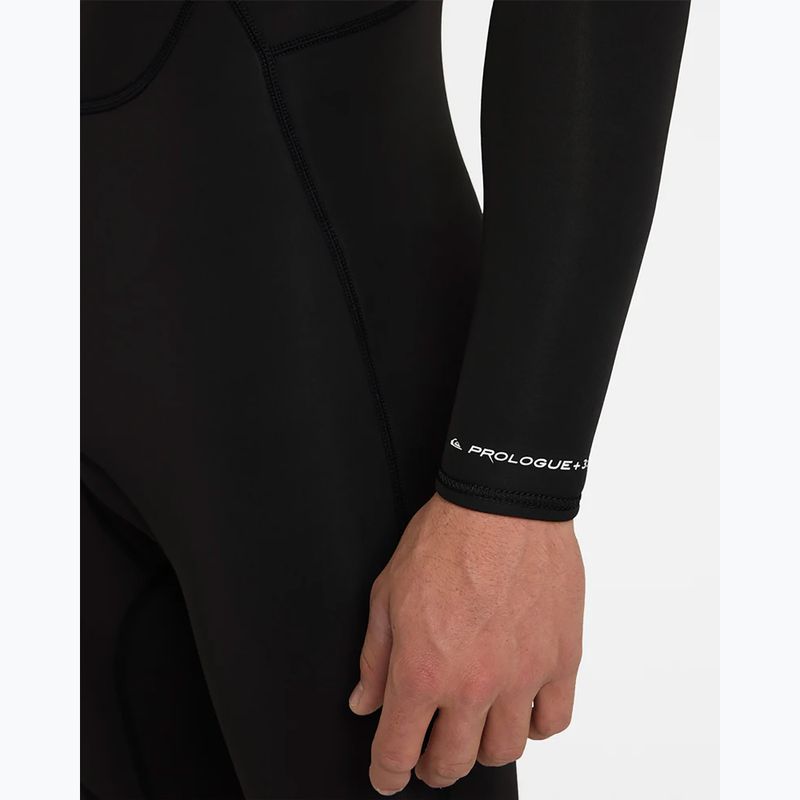 Muta da nuoto da uomo Quiksilver Prologue+ 3/2 mm Back Zip Flatlock black 6