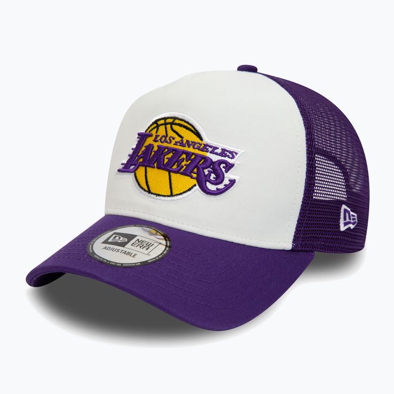 Cappello da baseball New Era Team Colour Block Trucker Los Angeles Lakers open misc da uomo