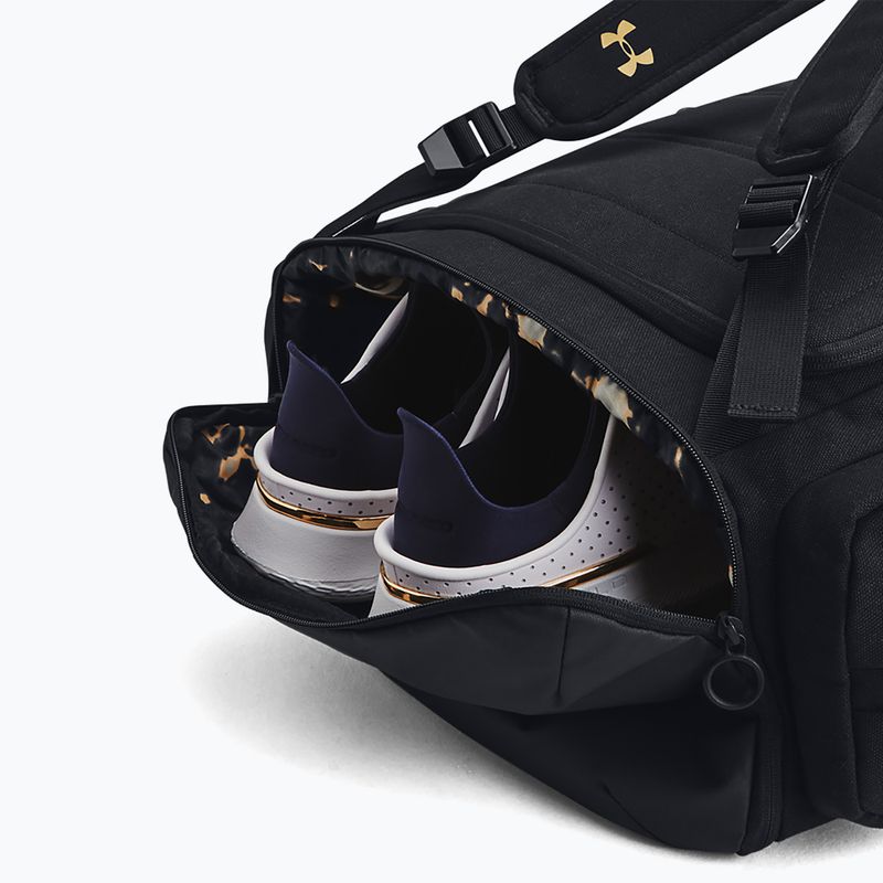 Zaino da trekking Under Armour Project Rock da uomo nero/nero/oro metallico 4