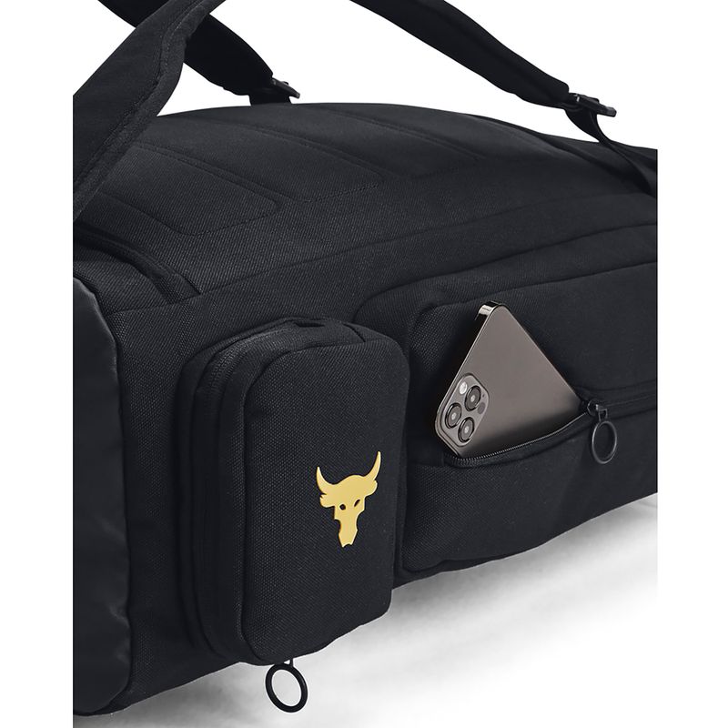Zaino da trekking Under Armour Project Rock da uomo nero/nero/oro metallico 6