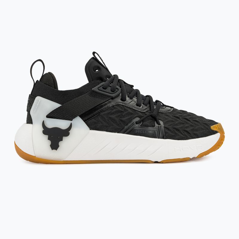 Under Armour Project Rock 6 nero/bianco/nero scarpe da ginnastica per uomo 2