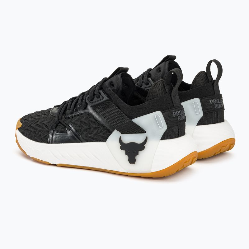 Under Armour Project Rock 6 nero/bianco/nero scarpe da ginnastica per uomo 3