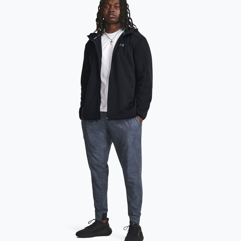 Giacca da allenamento Under Armour Essential Swacket nera/grigia da uomo 2