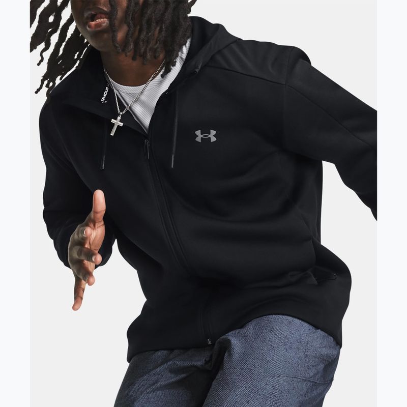 Giacca da allenamento Under Armour Essential Swacket nera/grigia da uomo 7