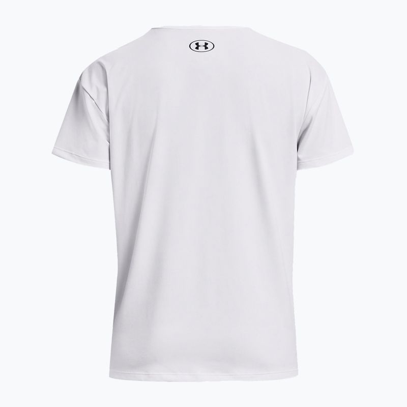Maglietta da allenamento Under Armour Rush Energy 2.0 donna, bianco/nero 5
