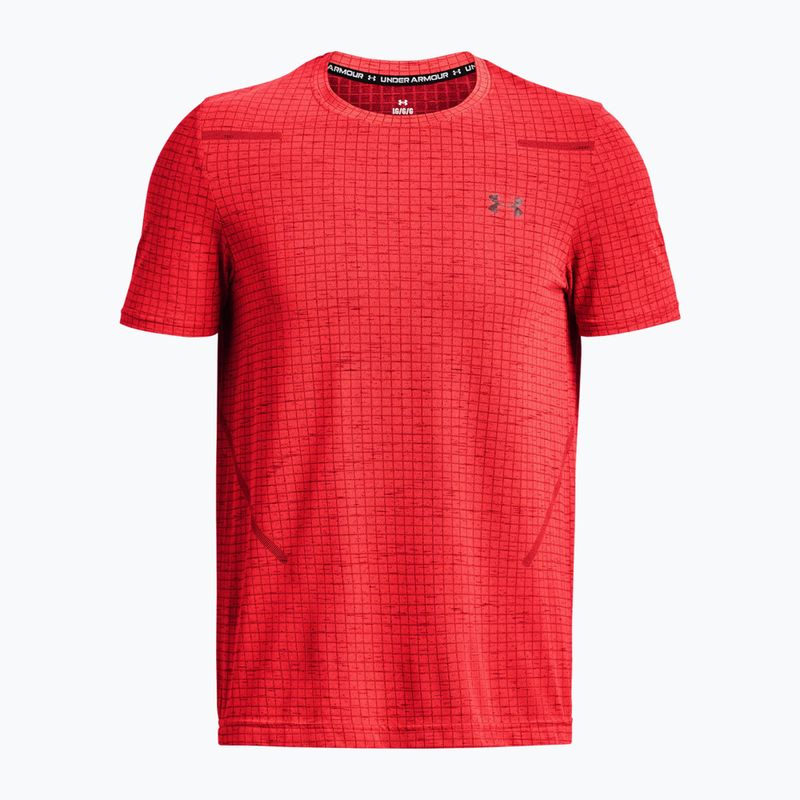 Maglietta da allenamento Under Armour Seamless Grid beta/dark maroon da uomo 4