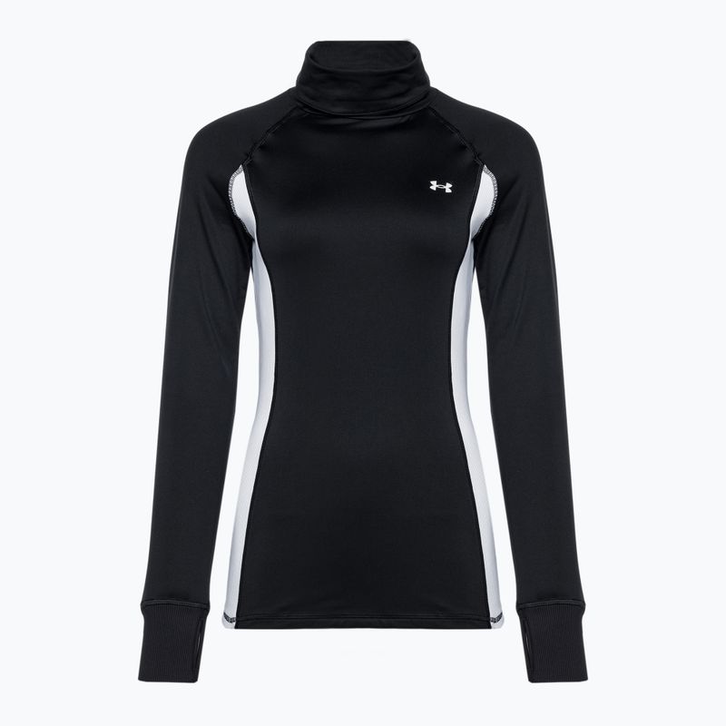 Felpa Under Armour Train CW Funnel Neck da donna, nero/giallo limone/bianco 4