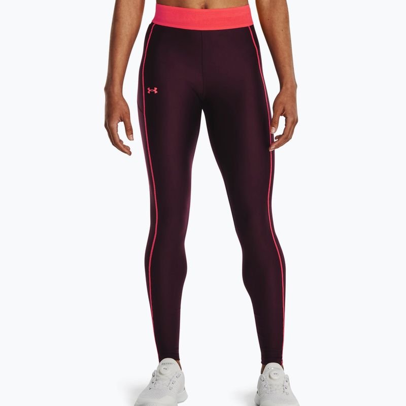 Leggings da donna Under Armour Branded WB marrone scuro/beta