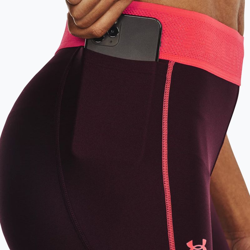 Leggings da donna Under Armour Branded WB marrone scuro/beta 3