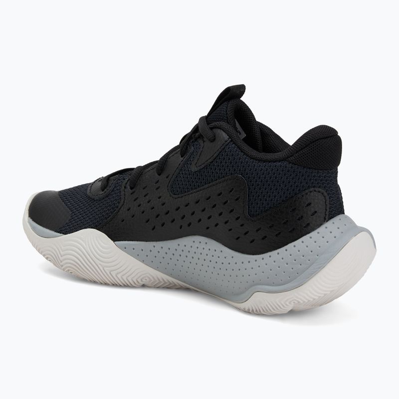 Under Armour Grade School Jet '23 nero/grigio/bianco scarpe da basket per bambini 3