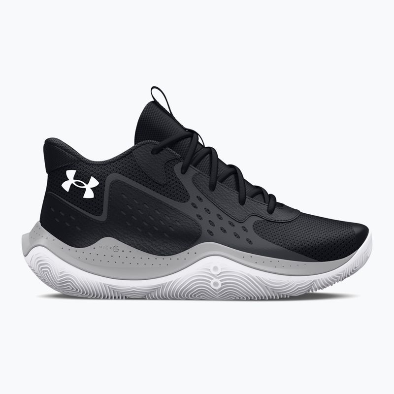 Under Armour Grade School Jet '23 nero/grigio/bianco scarpe da basket per bambini 8