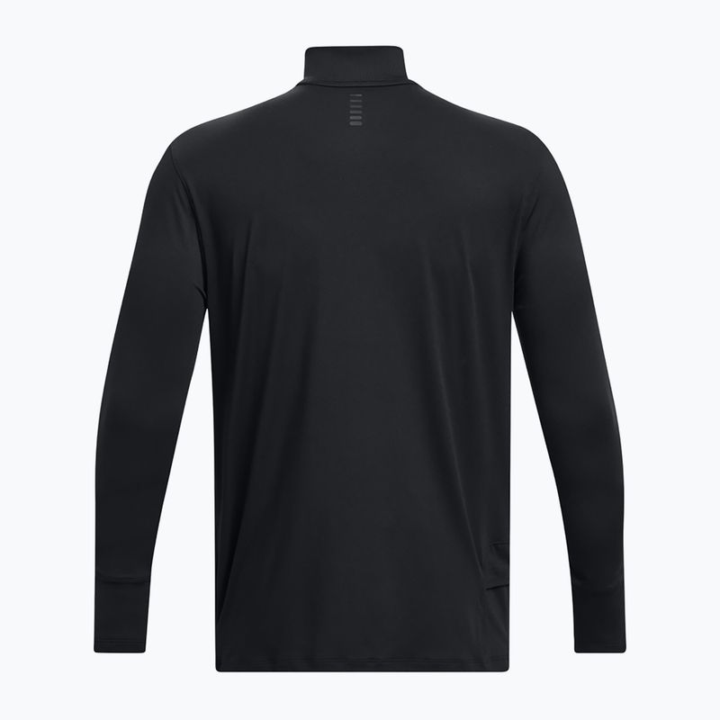 Under Armour Launch Pro 1/4 Zip nero/nero/riflettente da uomo a manica lunga 9