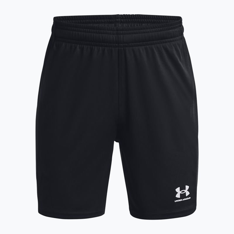 Pantaloncini da calcio da bambino Under Armour Challenger Knit nero/bianco