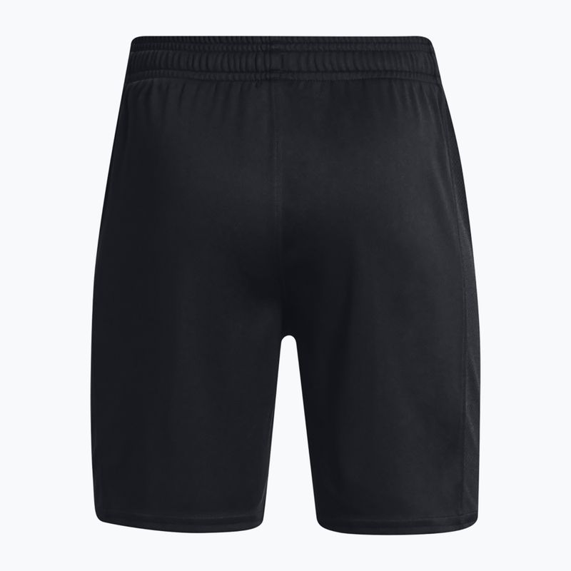 Pantaloncini da calcio da bambino Under Armour Challenger Knit nero/bianco 2